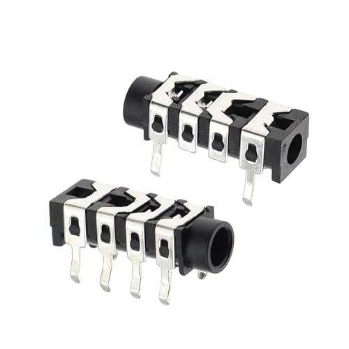 100Pcs 3.5mm 6Pin Stereo Headphone Jack Earphone Socket Socket PJ313 The 4 Section Of the 6 pin 100Pcs 3.5mm 6Pin Stereo Headphone Jack Earphone Socket Socket PJ313 The 4 Section Of the 6 pin von BIRXPMOS