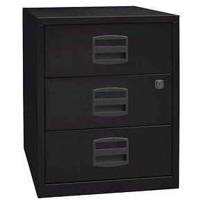 BISLEY Home Rollcontainer schwarz 3 Auszüge 41,3 x 40,0 x 52,8 cm von BISLEY Home