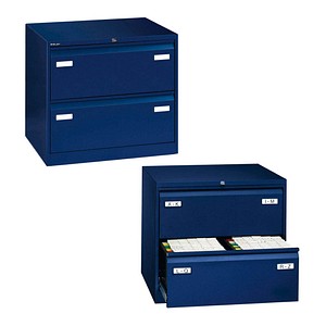 BISLEY LIGHT Hängeregistraturschrank oxfordblau 2 Schubladen 80,0 x 62,2 x 71,1 cm von BISLEY LIGHT