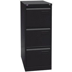 BISLEY LIGHT Hängeregistraturschrank schwarz 3 Schubladen 41,3 x 62,2 x 101,6 cm von BISLEY LIGHT