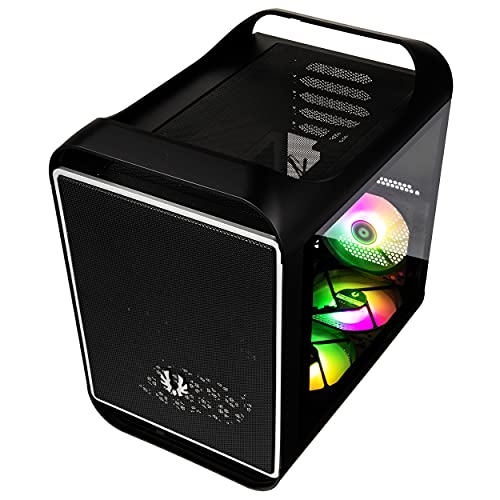 BitFenix Prodigy M 2022 Pc Case, ARGB Micro ATX Gehäuse, Gaming Pc, Kompaktes Pc Gehäuse für Micro ATX und Mini ITX Mainboards, Mesh-Front, Fenster aus Tempered Glass, Schwarz BitFenix Prodigy M 2022 Pc Case, ARGB Micro ATX Gehäuse, Gaming Pc, Kompaktes Pc Gehäuse für Micro ATX und Mini ITX Mainboards, Mesh-Front, Fenster aus Tempered Glass, Schwarz von BITFENIX