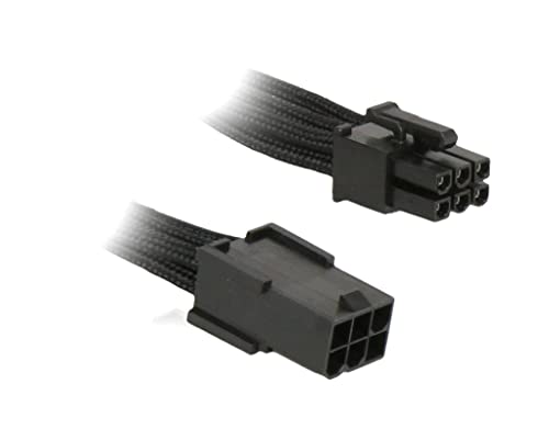 BitFenix Verlängerungskabel (6-Polig PCIe), 45 cm schwarz/schwarz von BITFENIX