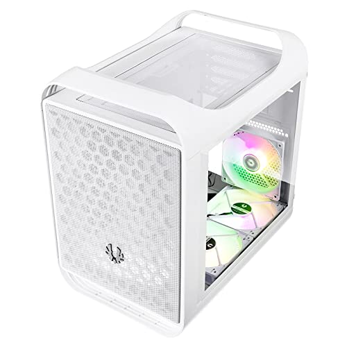 Bitfenix BFC-PM2-300-WWGSW-3A Micro-Tower Gaming-Gehäuse, Gehäuse Weiß von BITFENIX