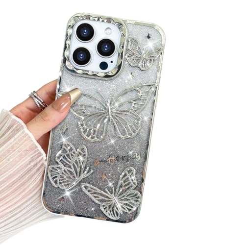 BITOBE Entworfen für iPhone 15 Pro Max, niedliche 3D-Schmetterlings-Hülle, schlanke Beschichtung, Glitzer, Luxus-Abdeckung für Frauen und Mädchen, schützender Kameraschutz, Stoßstange, 6,7 Zoll, BITOBE Entworfen für iPhone 15 Pro Max, niedliche 3D-Schmetterlings-Hülle, schlanke Beschichtung, Glitzer, Luxus-Abdeckung für Frauen und Mädchen, schützender Kameraschutz, Stoßstange, 6,7 Zoll, von BITOBE