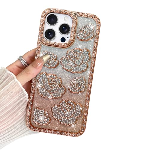 BITOBE Entworfen für iPhone 16 Pro Max, niedliche 3D-Schmetterlings-Hülle, schlanke Beschichtung, Glitzer, Bling, Luxus-Strass, Blumenabdeckung, für Frauen und Mädchen, schützende Kameraschutzhülle BITOBE Entworfen für iPhone 16 Pro Max, niedliche 3D-Schmetterlings-Hülle, schlanke Beschichtung, Glitzer, Bling, Luxus-Strass, Blumenabdeckung, für Frauen und Mädchen, schützende Kameraschutzhülle von BITOBE