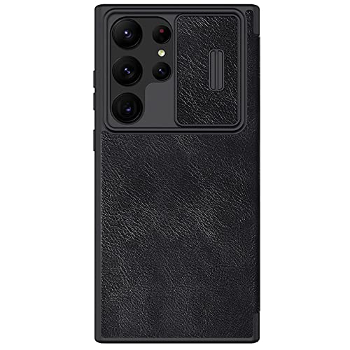 Flip-Ledertasche für Samsung Galaxy S23 Ultra / S23, Business-Objektiv-Schiebeabdeckung mit Kartensteckplatz-Rückseitenabdeckung, Schwarz, für Samsung S23 Ultra Flip-Ledertasche für Samsung Galaxy S23 Ultra / S23, Business-Objektiv-Schiebeabdeckung mit Kartensteckplatz-Rückseitenabdeckung, Schwarz, für Samsung S23 Ultra von BITOUT