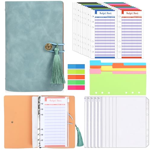 Budget Planner, A6 Budget Binder, 45 in 1 Budgetplaner mit 24 Budgetblätter 10 Budget Planner Geldumschläge, 5 Teiler, 5 Aufklebern Haushaltsbuch für Finanzplaner Sparen Mappe Budget Planner, A6 Budget Binder, 45 in 1 Budgetplaner mit 24 Budgetblätter 10 Budget Planner Geldumschläge, 5 Teiler, 5 Aufklebern Haushaltsbuch für Finanzplaner Sparen Mappe von BITOYO