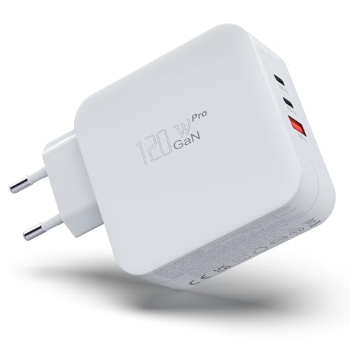 120W USB C Ladegerät Netzteil 3-Port Schnellladegerät with PD 3.0, kompatibel mit MacBook Pro, iPhone 16 Pro Max, 16, Galaxy S24 Ultra Dell XPS ThinkPad T490 HP Spectre, Switch etc 120W USB C Ladegerät Netzteil 3-Port Schnellladegerät with PD 3.0, kompatibel mit MacBook Pro, iPhone 16 Pro Max, 16, Galaxy S24 Ultra Dell XPS ThinkPad T490 HP Spectre, Switch etc von BIUBOTY