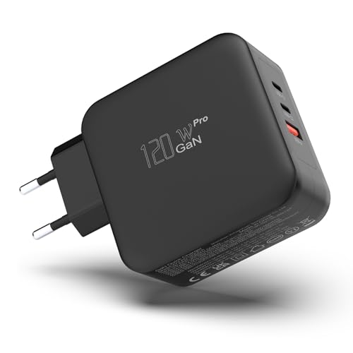 USB C Ladegerät, 3 Ports Laptop Netzteil 120W GaN Tech ladegerät PD PPS Fast Charger Schnellladegerät, Ladeadapter für MacBook Pro/Air, iPhone 15/14/13/12, iPad Pro, Samsung S24/23 Ultra USB C Ladegerät, 3 Ports Laptop Netzteil 120W GaN Tech ladegerät PD PPS Fast Charger Schnellladegerät, Ladeadapter für MacBook Pro/Air, iPhone 15/14/13/12, iPad Pro, Samsung S24/23 Ultra von BIUBOTY