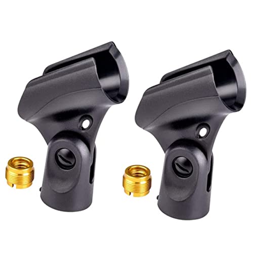 BIUDECO 2Stücke Universelle Mikrofonclips Mikrofonhalter mit Adaptern für Handheld Mikrofone und Verstellbar für Einsatz Live Events BIUDECO 2Stücke Universelle Mikrofonclips Mikrofonhalter mit Adaptern für Handheld Mikrofone und Verstellbar für Einsatz Live Events von BIUDECO