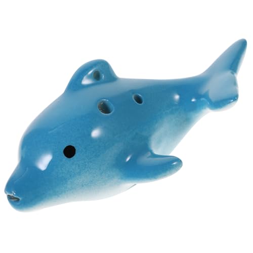 BIUDECO Kleine Keramik Ocarina Delphinform Ocarina Für Erwachsene Anfängermusikinstrument Tragbar Und Langlebig Fördert Musikalisches Interesse Und Kreativität von BIUDECO