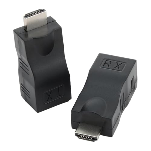 BIVOFU RJ45 auf HDMI 1.4 Netzwerk Extender, HDMI zu RJ45 Adapter, Netzwerkverlängerung Repeater mittels Cat 5e/6 Kabel, 1080p bis zu 30 m für 4K/2K HDTV, kompatibel mit Hotel, Konferenz, Heimkino BIVOFU RJ45 auf HDMI 1.4 Netzwerk Extender, HDMI zu RJ45 Adapter, Netzwerkverlängerung Repeater mittels Cat 5e/6 Kabel, 1080p bis zu 30 m für 4K/2K HDTV, kompatibel mit Hotel, Konferenz, Heimkino von BIVOFU