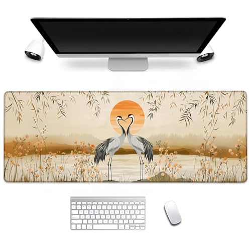 BIWOTU Crane Gaming-Mauspad, Computer-Tastatur, Desktop-Mauspads für Zuhause, Arbeit, Schreibtischdekoration, großes Büro, Laptop, rutschfeste Gummiunterseite, 80 x 29 cm BIWOTU Crane Gaming-Mauspad, Computer-Tastatur, Desktop-Mauspads für Zuhause, Arbeit, Schreibtischdekoration, großes Büro, Laptop, rutschfeste Gummiunterseite, 80 x 29 cm von BIWOTU