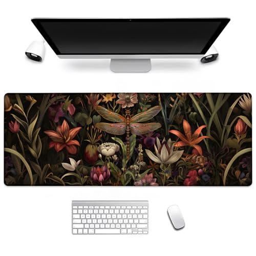 BIWOTU Dragonfly Gaming-Mauspad, Computer-Tastatur, Desktop-Mauspads für Zuhause, Arbeit, Schreibtischdekoration, großer Büro-Laptop, rutschfeste Gummiunterseite, 58 x 29 cm BIWOTU Dragonfly Gaming-Mauspad, Computer-Tastatur, Desktop-Mauspads für Zuhause, Arbeit, Schreibtischdekoration, großer Büro-Laptop, rutschfeste Gummiunterseite, 58 x 29 cm von BIWOTU