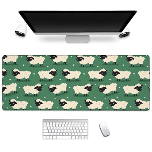BIWOTU Gaming-Mauspad, Computer-Tastatur, Desktop-Mauspads für Zuhause, Arbeit, Schreibtischdekoration, großes Büro, Laptop, rutschfeste Gummiunterseite, 9 x 29 cm von BIWOTU