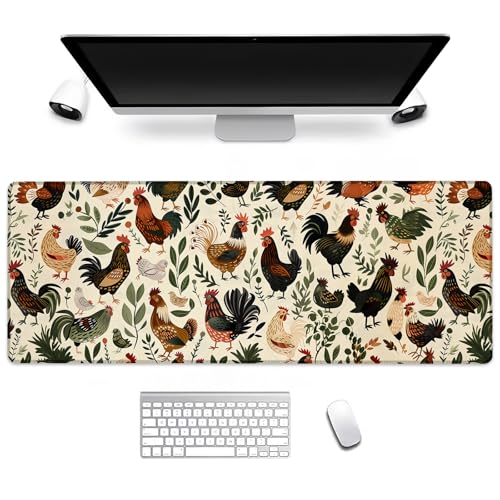 BIWOTU Gaming-Mauspad mit Huhn-Motiv, Computer-Tastatur, Desktop-Mauspads für Zuhause, Arbeit, Schreibtischdekoration, großer Büro-Laptop, rutschfeste Gummiunterseite, 31,5 x 29,8 cm BIWOTU Gaming-Mauspad mit Huhn-Motiv, Computer-Tastatur, Desktop-Mauspads für Zuhause, Arbeit, Schreibtischdekoration, großer Büro-Laptop, rutschfeste Gummiunterseite, 31,5 x 29,8 cm von BIWOTU