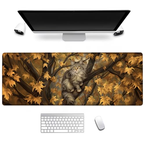 BIWOTU Gaming-Mauspad mit Katze, Computer-Tastatur, Desktop-Mauspads für Zuhause, Arbeit, Schreibtischdekoration, großer Büro-Laptop, rutschfeste Gummiunterseite, 30 x 29 cm BIWOTU Gaming-Mauspad mit Katze, Computer-Tastatur, Desktop-Mauspads für Zuhause, Arbeit, Schreibtischdekoration, großer Büro-Laptop, rutschfeste Gummiunterseite, 30 x 29 cm von BIWOTU