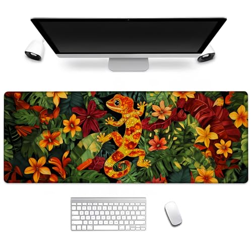BIWOTU Gecko Gaming-Mauspad, Computer-Tastatur, Desktop-Mauspads für Zuhause, Arbeit, Schreibtischdekoration, großer Büro-Laptop, rutschfeste Gummiunterseite, 80 x 29 cm BIWOTU Gecko Gaming-Mauspad, Computer-Tastatur, Desktop-Mauspads für Zuhause, Arbeit, Schreibtischdekoration, großer Büro-Laptop, rutschfeste Gummiunterseite, 80 x 29 cm von BIWOTU