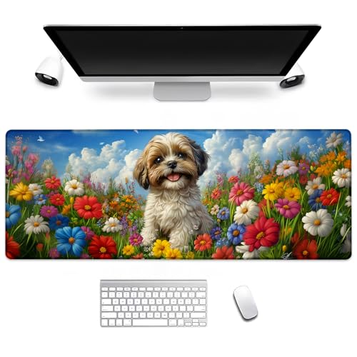 BIWOTU Hunde-Gaming-Mauspad, Computer-Tastatur, Desktop-Mauspads für Zuhause, Arbeit, Schreibtischdekoration, großer Büro-Laptop, rutschfeste Gummiunterseite, 5/Schreibtischunterlage 80 x 29 cm BIWOTU Hunde-Gaming-Mauspad, Computer-Tastatur, Desktop-Mauspads für Zuhause, Arbeit, Schreibtischdekoration, großer Büro-Laptop, rutschfeste Gummiunterseite, 5/Schreibtischunterlage 80 x 29 cm von BIWOTU