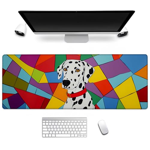 BIWOTU Hunde-Gaming-Mauspad, Computer-Tastatur, Desktop-Mauspads für Zuhause, Arbeit, Schreibtischdekoration, großes Büro, Laptop, rutschfeste Gummiunterseite, 122 cm, Schreibtischunterlage 80 x 29 cm BIWOTU Hunde-Gaming-Mauspad, Computer-Tastatur, Desktop-Mauspads für Zuhause, Arbeit, Schreibtischdekoration, großes Büro, Laptop, rutschfeste Gummiunterseite, 122 cm, Schreibtischunterlage 80 x 29 cm von BIWOTU