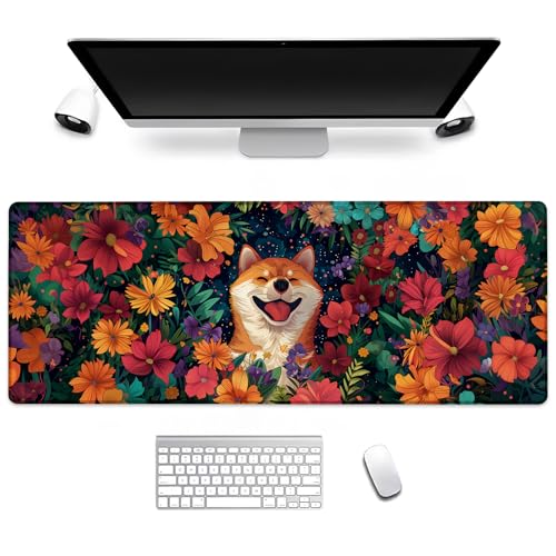 BIWOTU Hunde-Gaming-Mauspad, Computer-Tastatur, Desktop-Mauspads für Zuhause, Arbeit, Schreibtischdekoration, großes Büro, Laptop, rutschfeste Gummiunterseite, 25 cm, Schreibtischunterlage 80 x 29 cm BIWOTU Hunde-Gaming-Mauspad, Computer-Tastatur, Desktop-Mauspads für Zuhause, Arbeit, Schreibtischdekoration, großes Büro, Laptop, rutschfeste Gummiunterseite, 25 cm, Schreibtischunterlage 80 x 29 cm von BIWOTU