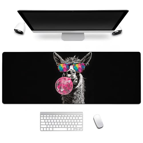 BIWOTU Llama Gaming-Mauspad, Computer-Tastatur, Desktop-Mauspads für Zuhause, Arbeit, Schreibtischdekoration, großes Büro, Laptop, rutschfeste Gummiunterseite, 45,7 x 29,8 cm BIWOTU Llama Gaming-Mauspad, Computer-Tastatur, Desktop-Mauspads für Zuhause, Arbeit, Schreibtischdekoration, großes Büro, Laptop, rutschfeste Gummiunterseite, 45,7 x 29,8 cm von BIWOTU