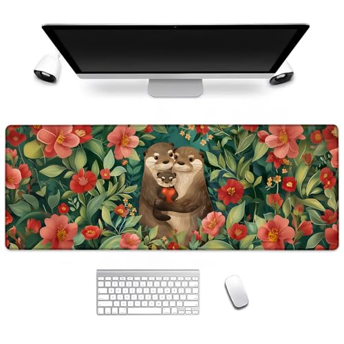 BIWOTU Otter Gaming-Mauspad, Computer-Tastatur, Desktop-Mauspads für Zuhause, Arbeit, Schreibtischdekoration, großer Büro-Laptop, rutschfeste Gummiunterseite, 31,5 x 29,8 cm BIWOTU Otter Gaming-Mauspad, Computer-Tastatur, Desktop-Mauspads für Zuhause, Arbeit, Schreibtischdekoration, großer Büro-Laptop, rutschfeste Gummiunterseite, 31,5 x 29,8 cm von BIWOTU