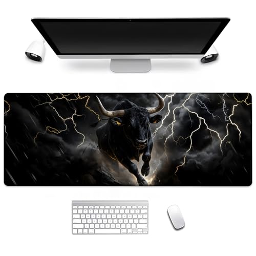 BIWOTU Rinder-Gaming-Mauspad, Computer-Tastatur, Desktop-Mauspads für Zuhause, Arbeit, Schreibtischdekoration, großer Büro-Laptop, rutschfeste Gummiunterseite, 42 x Schreibtischunterlage 80 x 29 cm BIWOTU Rinder-Gaming-Mauspad, Computer-Tastatur, Desktop-Mauspads für Zuhause, Arbeit, Schreibtischdekoration, großer Büro-Laptop, rutschfeste Gummiunterseite, 42 x Schreibtischunterlage 80 x 29 cm von BIWOTU