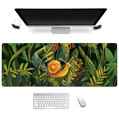 BIWOTU Snails Gaming-Mauspad, Computer-Tastatur, Desktop-Mauspads für Zuhause, Arbeit, Schreibtischdekoration, großes Büro, Laptop, rutschfeste Gummiunterseite, 99 cm, Schreibtischunterlage 80 x 29 cm BIWOTU Snails Gaming-Mauspad, Computer-Tastatur, Desktop-Mauspads für Zuhause, Arbeit, Schreibtischdekoration, großes Büro, Laptop, rutschfeste Gummiunterseite, 99 cm, Schreibtischunterlage 80 x 29 cm von BIWOTU