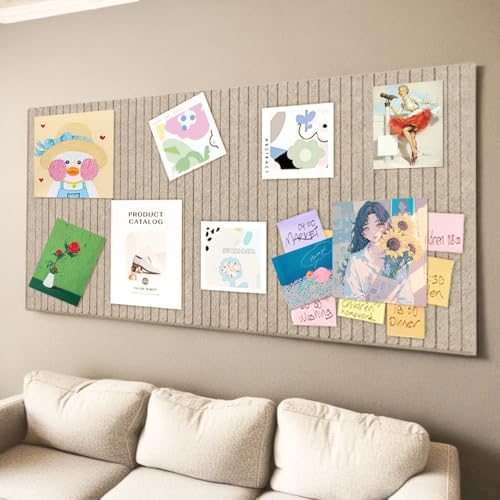 BIZOI Filz Pinnwand Selbstklebend, 60 x 40cm Große Filzboard, Faltbare Fototafel mit Selbstklebendem Klebeband, Dekorative Pinnwand für Schule, Büros, Küche Wanddekoration (Dunkel Kamel) von BIZOI