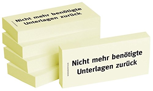 BIZSTIX® Business Haftnotizen "Nicht mehr benötigte Unterlagen zurück" (5 Stk.) von BIZSTIX