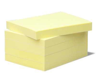 BIZSTIX® Office Haftnotizen (5 Stück) -vanille- pastell gelb 10 x 7,5 cm von BIZSTIX