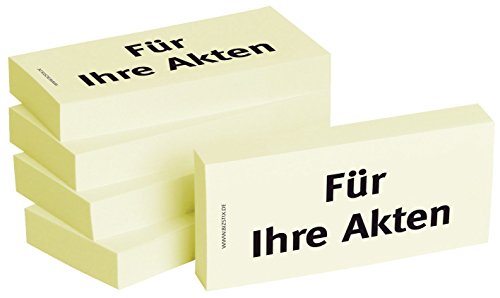 BIZSTIX Bedruckte Haftnotizen - Text: Für Ihre Akten von BIZSTIX