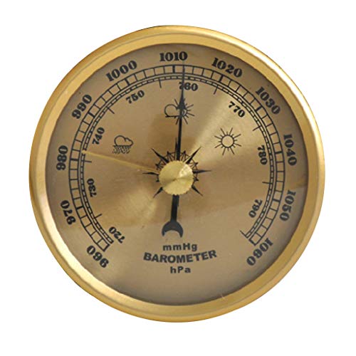 BIlinli Haushaltsbarometer Manometer Wetterstation Metall Wandbehang Atmosphärische Multifunktionsthermometer Hygrometer Innenbereich von BIlinli
