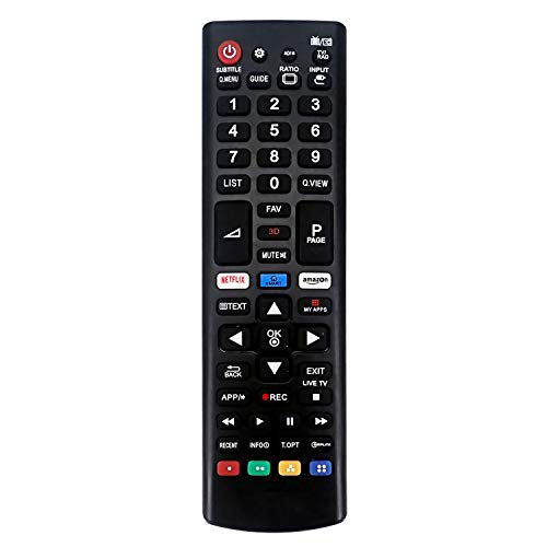 Neue TV Fernbedienung AKB75095308 Ersatzfernbedienung für LG Ultra HD TV mit Netflix Amazon Buttons für LG TV AKB72915207 AKB73715601 Universal Remote Control von BJLBOJEY