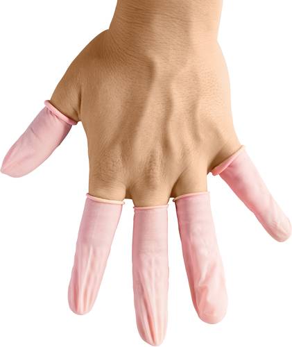 BJZ A-2810 ESD-Fingerlinge antistatisch, puderfrei Kleider-Größe: S Latex von BJZ