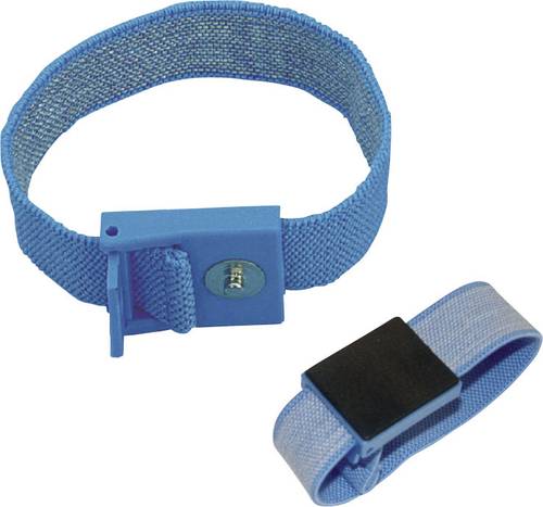 BJZ C-198 1261 ESD-Handgelenkband Hellblau Druckknopf 4mm von BJZ