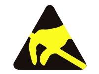 BJZ ESD-Logo 2000 Stück Schwarz/gelb (L x B) 6 mm x 6 mm selbstklebend von BJZ