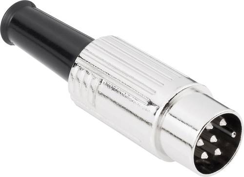 BKL Electronic 0208026 DIN-Rundsteckverbinder Stecker, gerade Polzahl (num): 8 Silber 1St. von BKL Electronic