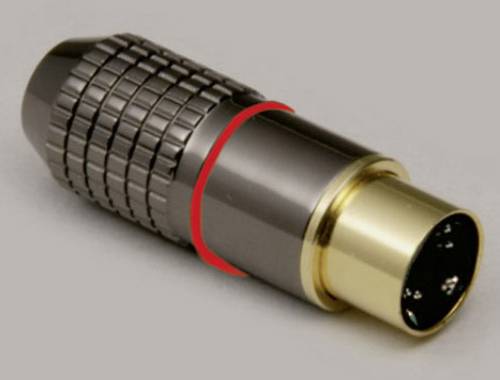 BKL Electronic 0212014 Miniatur-DIN-Rundsteckverbinder Stecker, gerade Polzahl (num): 8 Chrom 1St. von BKL Electronic