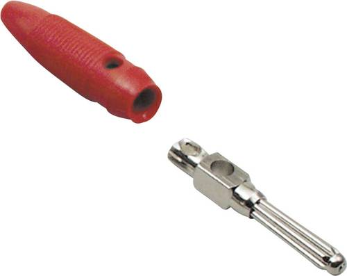 BKL Electronic 072164 Büschelstecker Stecker, gerade Stift-Ø: 4mm Rot von BKL Electronic