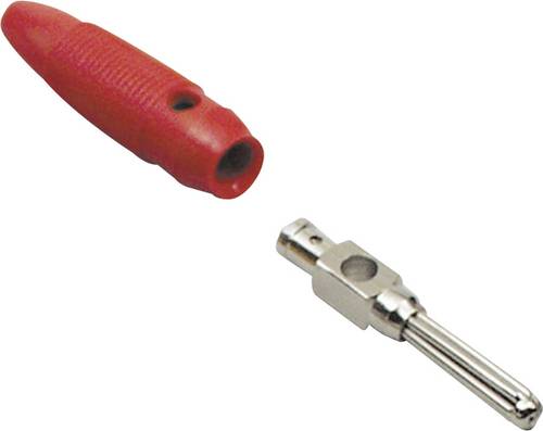 BKL Electronic 072180 Büschelstecker Stecker, gerade Stift-Ø: 4mm Rot von BKL Electronic