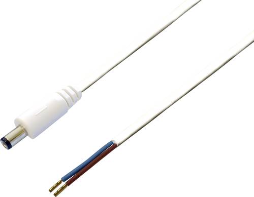 BKL Electronic 075192 Niedervolt-Anschlusskabel Niedervolt-Stecker - offene Kabelenden 5.50mm 2.10mm von BKL Electronic