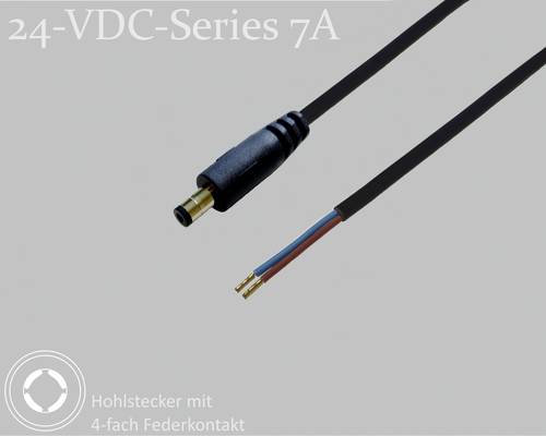 BKL Electronic 075908 DC-Steckverbinder DC-Hohlstecker - Aderendhülsen 5.5mm 2.1mm 1.5m 1 St. Single von BKL Electronic