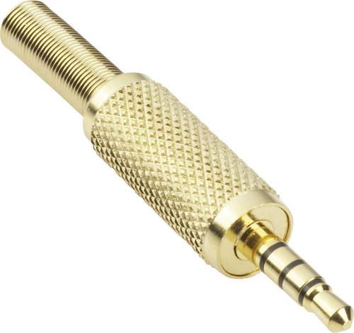 BKL Electronic 1103057 Klinken-Steckverbinder 3.5mm Stecker, gerade Polzahl (num): 4 Stereo Gold 1St von BKL Electronic