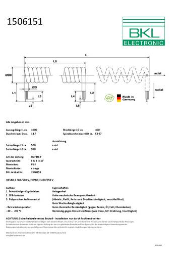 BKL Electronic 1506151 Spiralkabel H07BQ-F 400mm / 1600mm 5G 4.0mm² Orange 1St. BKL Electronic 1506151 Spiralkabel H07BQ-F 400mm / 1600mm 5G 4.0mm² Orange 1St. von BKL Electronic