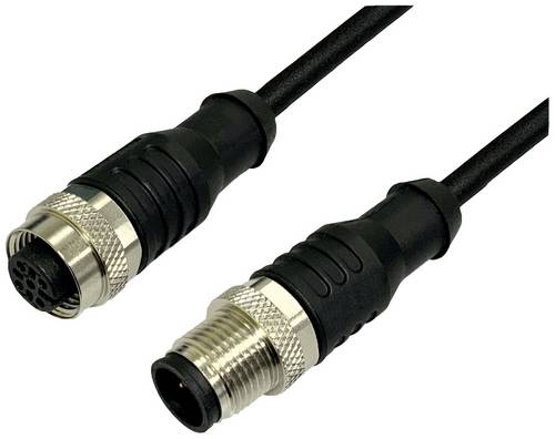 BKL Electronic 2702039 Sensor-Aktor-Verlängerungsleitung M12 Stecker gerade auf Kupplung gerade 5m von BKL Electronic