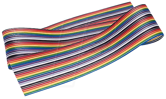 AWG 28-24F 10M - Flachbandkabel AWG28, 24-pol., farb., 10m-Ring AWG 28-24F 10M - Flachbandkabel AWG28, 24-pol., farb., 10m-Ring von BKL
