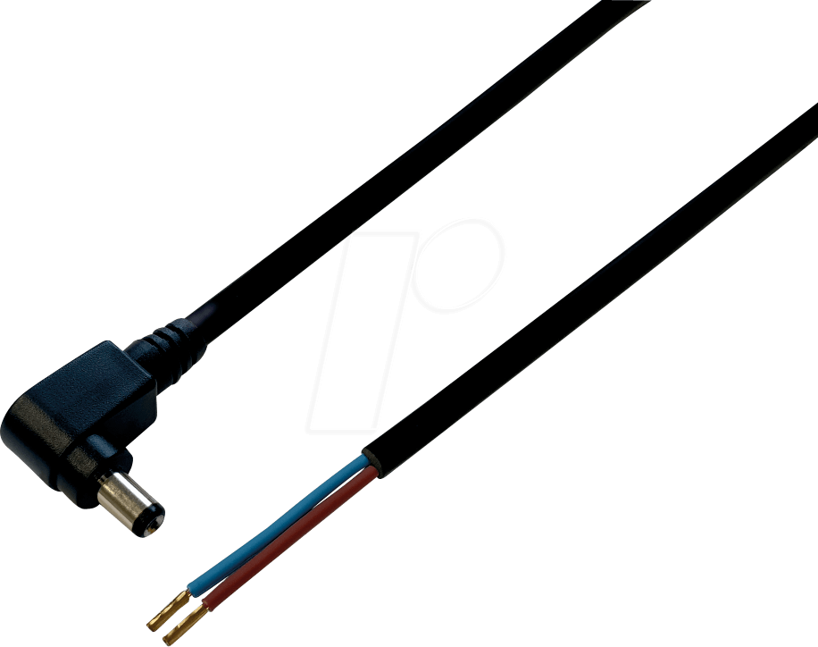 BKL 075168 - DC-Kabel Winkelstecker 2,1/5,5mm sw 1,0m von BKL