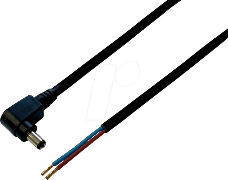 BKL 075172 - DC-Kabel Winkelstecker 2,5/5,5mm sw 1,0m von BKL